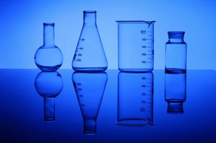 small scientific glass tube